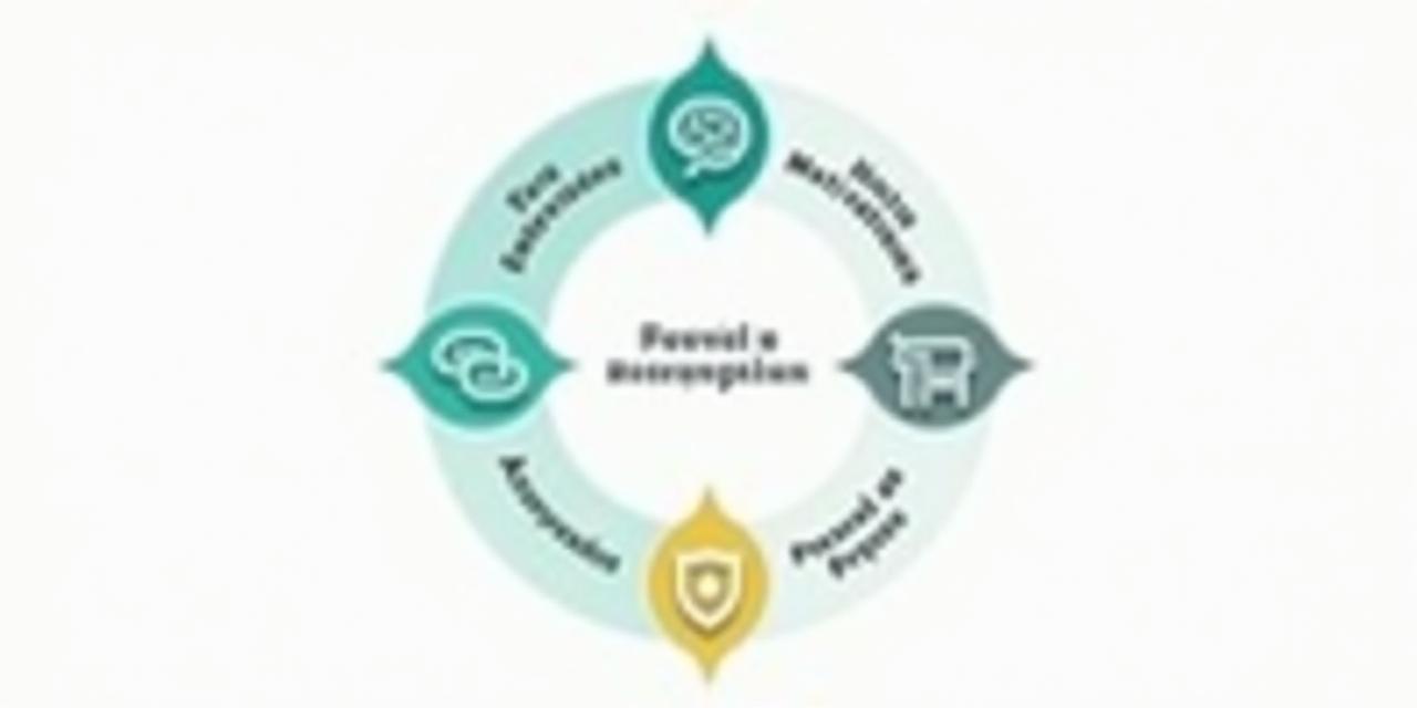 Infográfico visualmente atraente que descreve a metodologia de mudança comportamental da AlmaViva, com ícones e setas que conectam conceitos como micro-hábitos e entrevistas motivacionais.