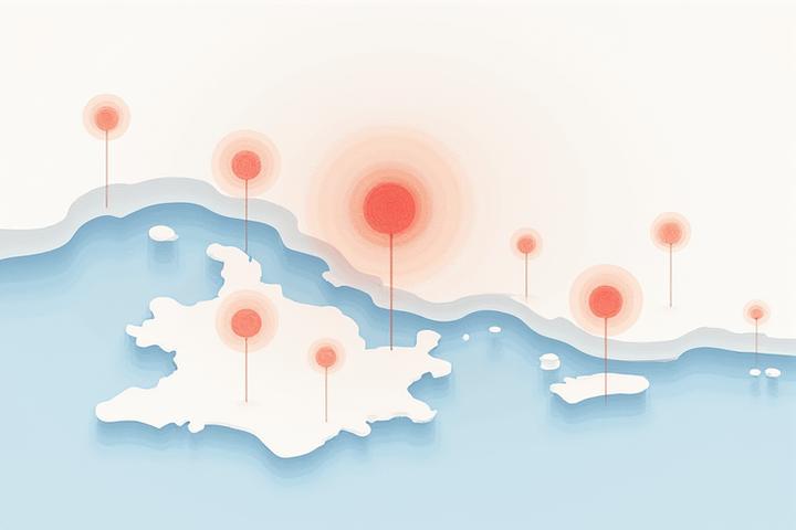 Mapa estilizado da cidade de Porto com pontos de luz indicando áreas onde a AlmaViva desenvolve projetos sociais.