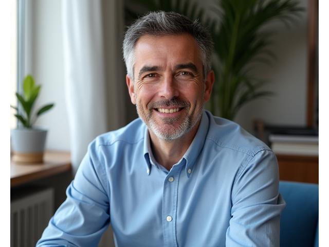 Dr. João Pereira, psicólogo, em um ambiente de consultório.